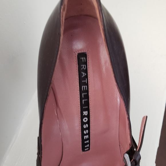 FRATELLI ROSSETI CHOCOLATE BROWN DOUBLE STRAP MARY - Picture 4 of 8